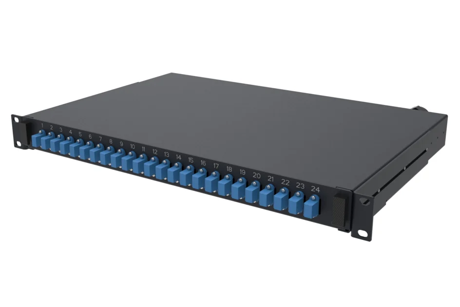 24 Port Fiber Patch Panel SM LC Dublex 1u