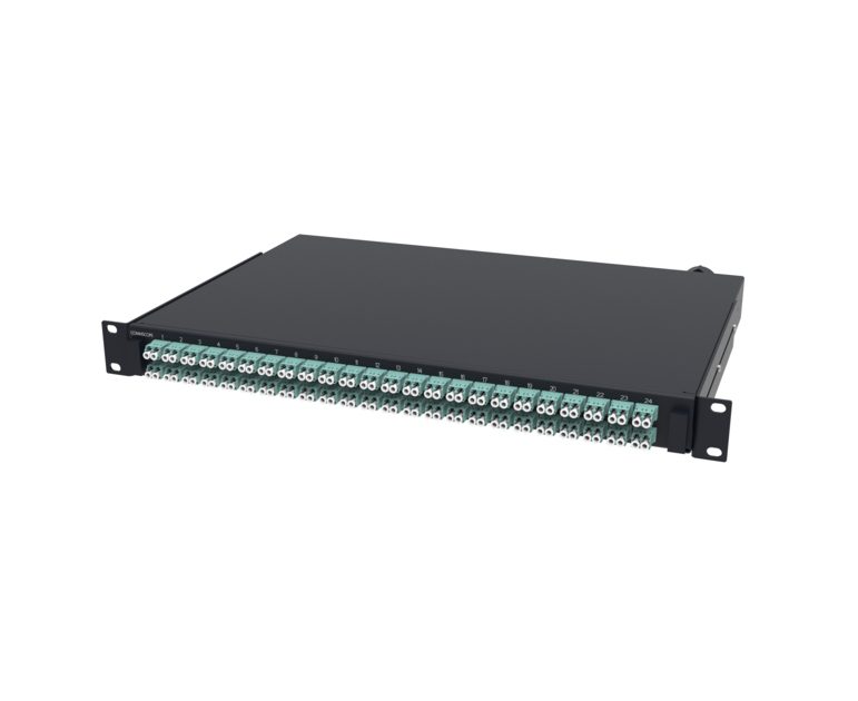 48 Port Fiber Patch Panel OM4 LC Dublex 1u